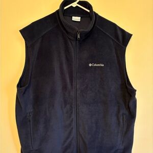 Columbia Men’s Fleece Vest in Dark Blue 2XL